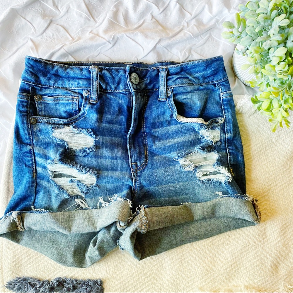 American Eagle Hi-Rise Shorties